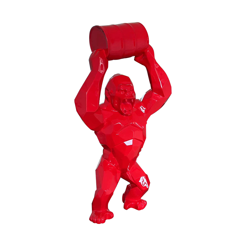 Kong Orangutan Lifting Bucket Sculpture