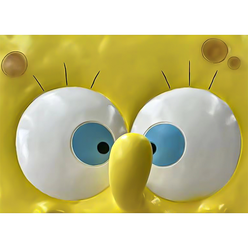 Cartoon Fiberglass Spongebob Sculpture