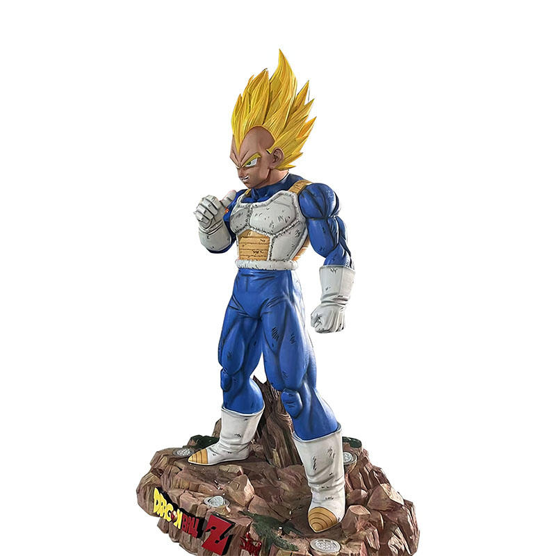 Customized Life Size 1:1 Fiberglass Resin Dragon Ball Vegeta Statue Goku Statues WuKong Anime Sculpture