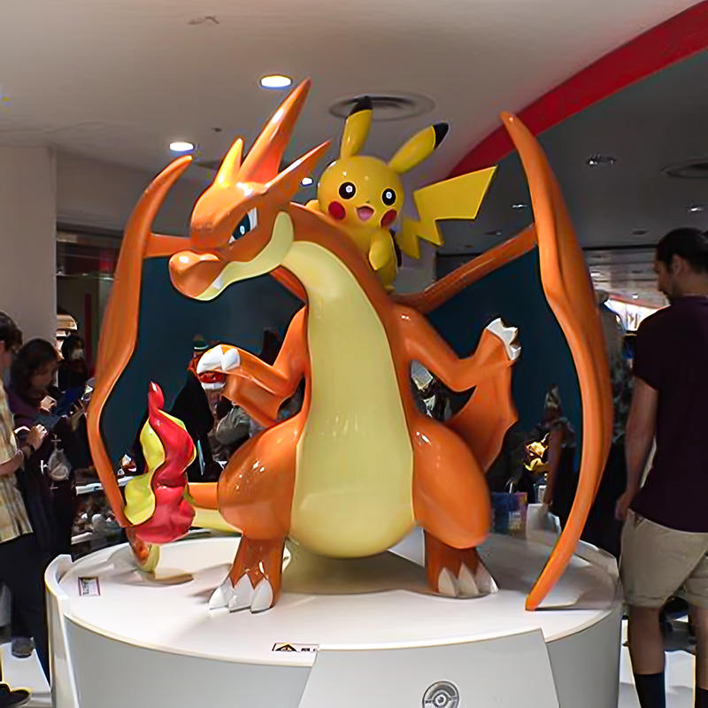 Custom Statue Pokemon Center Statue Pikachu charizard sculpture